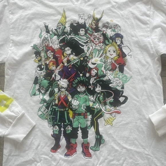 My Hero Academia Characters Anime Long-Sleeve Shirt Size Medium - Picture 3 of 6